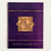 Moderne écriture de nom à monogramme doré élégant (Devant)