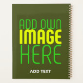MODERNE ÉDITABLE ARMÉE VERT IMAGE MODÈLE TEXTE (Dos)