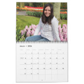 Moderne Editable Name Jaar Aangepaste foto Kalender (Mar 2026)