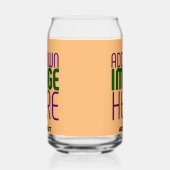 MODERNE ÉDITABLE PEACH ORANGE IMAGE MODÈLE TEXTE (Gauche)