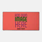MODERNE ÉDITABLE ROUGE ORANGE MODÈLE TEXTE D'IMAGE (Recto)