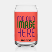 MODERNE ÉDITABLE ROUGE ORANGE MODÈLE TEXTE D'IMAGE (Recto)