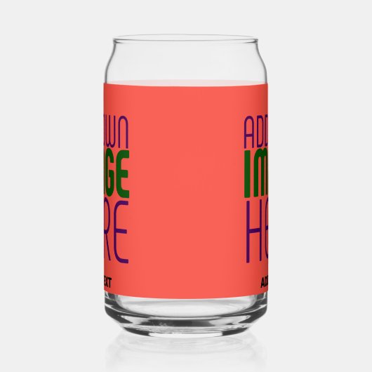 MODERNE ÉDITABLE ROUGE ORANGE MODÈLE TEXTE D'IMAGE (Gauche)