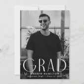 Moderne eenvoud Foto-Afstuderen Aankondiging (Voorkant)