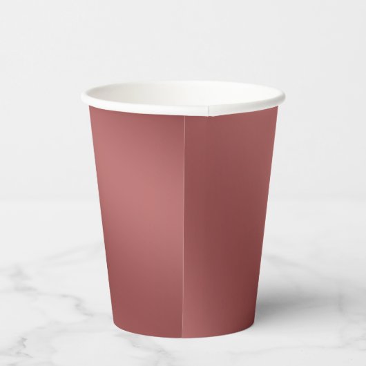 Moderne, eenvoudig Solid Red gradiënt Wave-patroon Papieren Bekers (Rechts)