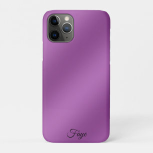 Moderne, eenvoudig stevige paarse gradiëntgolven iPhone 11 pro hoesje