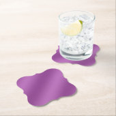 Moderne, eenvoudig stevige paarse gradiëntgolven kartonnen onderzetters (Insitu)