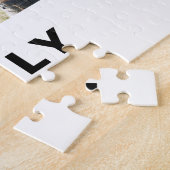 Moderne Eenvoudige Aangepaste 6 Fotocollage Legpuzzel (Zijkant)