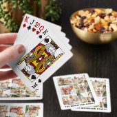 Moderne Eenvoudige Aangepaste 6 Fotocollage Pokerkaarten (Insitu)