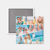 Moderne, eenvoudige, aangepaste 9 Afbeeldingen, co Magneet (Voorkant / Achterkant)