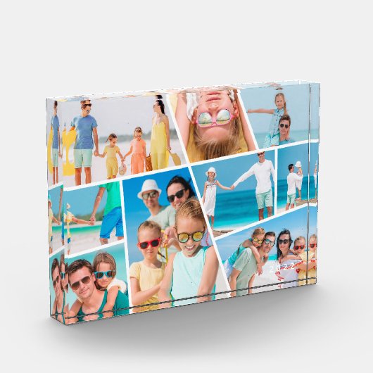 Moderne Eenvoudige Aangepaste 9 Afbeeldingen Colla Fotoblokken (Links)