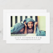 Moderne Eenvoudige Aangepaste Foto Bedankt Verplee (Voorkant / Achterkant)