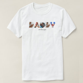 Moderne Eenvoudige Aangepaste Fotosamenstelling DA T-shirt