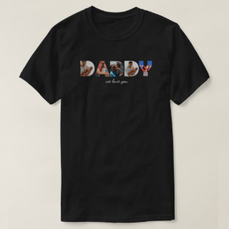 Moderne Eenvoudige Aangepaste Fotosamenstelling DA T-shirt