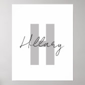 Moderne eenvoudige aangepaste gepersonaliseerde poster (Voorkant)