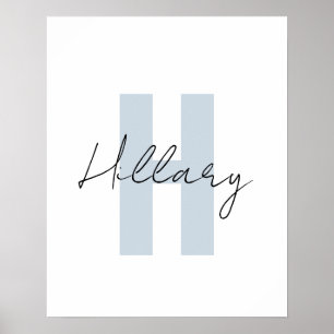 Moderne eenvoudige aangepaste gepersonaliseerde poster