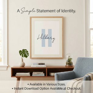 Moderne eenvoudige aangepaste Gepersonaliseerde Poster