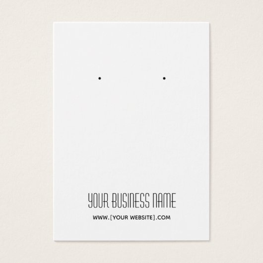 Moderne Eenvoudige, aangepaste oorenkaart Visitekaartje (Voorkant)