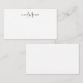 Moderne Eenvoudige Aangepaste Sjabloon Initiaal Mo (Voorkant / Achterkant)