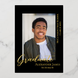 Moderne eenvoudige aankondiging Afstuderen foto's