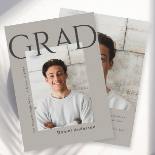 Moderne eenvoudige aankondiging Afstuderen foto's