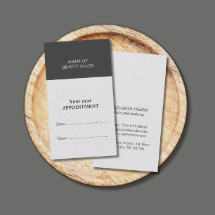 Moderne, eenvoudige, aantrekkelijke voordracht van afsprakenkaartje