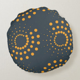 Moderne, eenvoudige, abstracte geometrische patroo rond kussen