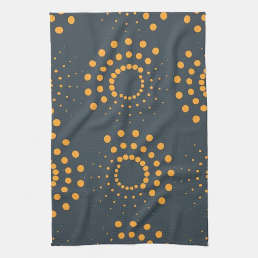 Moderne, eenvoudige, abstracte geometrische patroo theedoek (Verticaal)