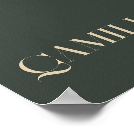 Moderne eenvoudige Abstracte lijn, boho chic Poster (Hoek)