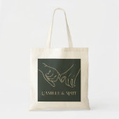 Moderne eenvoudige Abstracte lijn, boho chic Tote Bag (Voorkant)