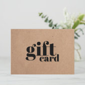 Moderne, eenvoudige afdrukbare Kraft Beauty (Staand voorkant)