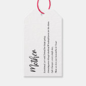 Moderne, eenvoudige beste moeder ooit cadeaulabel (Voorkant)