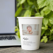 Moderne, eenvoudige beste moeder ooit papieren bekers