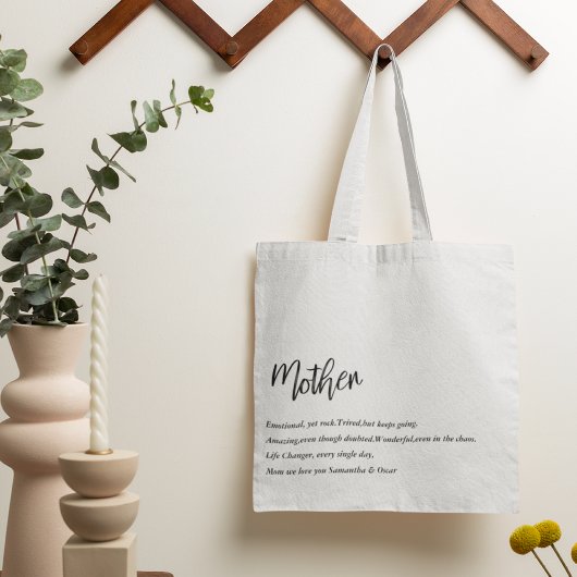 Moderne, eenvoudige beste moeder ooit tote bag