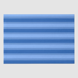 Moderne Eenvoudige blauwe Marine Twee Tone Stripe  Tissuepapier