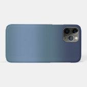 Moderne Eenvoudige Blauwe Navy Gradiënt Kleur Case-Mate iPhone Case (Achterkant (horizontaal))