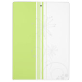 Moderne eenvoudige, blokgroene typografie klembord (Achterkant)