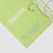 Moderne eenvoudige, blokgroene typografie tissuepapier (Detail)