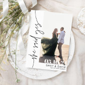 Moderne eenvoudige Boho foto Save The Date