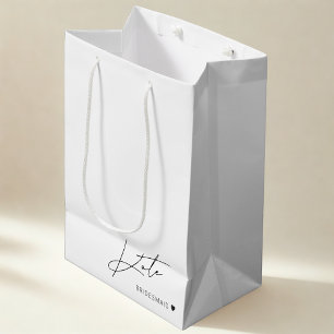 Moderne Eenvoudige Bruidsmeisje Voorstel Cadeautas