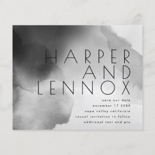 Moderne, eenvoudige budgetminimalistisch, bespaar  flyer