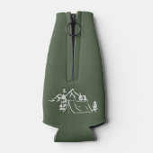 Moderne Eenvoudige Camping Bachelorette Party Flesjeskoeler (Achterkant)