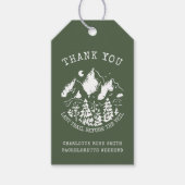 Moderne Eenvoudige Camping Weekend Bachelorette Pa Cadeaulabel (Voorkant)