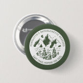 Moderne Eenvoudige Camping Weekend Bachelorette Pa Ronde Button 5,7 Cm (Voorkant /achterkant)