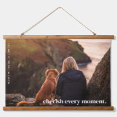 Moderne Eenvoudige Cherish Memory Aangepaste één f Hangend Wandkleed (Voorkant)