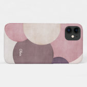 Moderne eenvoudige cirkels gepersonaliseerd Case-Mate iPhone case (Achterkant (horizontaal))