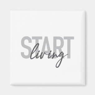 Moderne, eenvoudige, coole stadtypografie Begin le Magneet