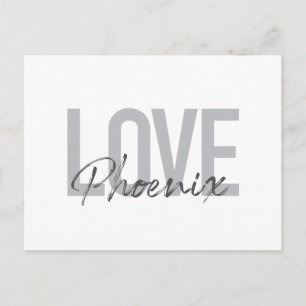 Moderne, eenvoudige, coole, stedelijke design Love Briefkaart