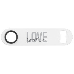 Moderne, eenvoudige, coole, stedelijke design Love Speed Flessenopener
