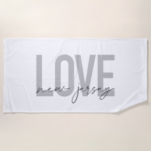 Moderne, eenvoudige, coole, stedelijke design Love Strandlaken